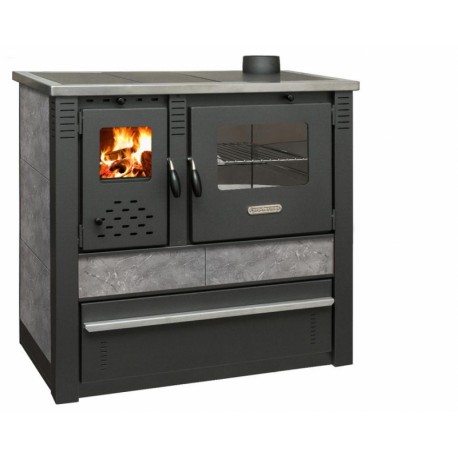 Strend Pro sporák na tuhé palivo Pro PANONIA, šedý, pravý vývod