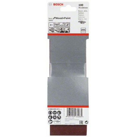 BOSCH 75x533 100z pás brúsny