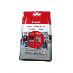 CANON originál ink CLI-551XL C/M/Y/BK Photo Paper Value Pack, CMYK, blister, 6443B006, Canon Pixma iP7250,iP8750,iX6850,MG5450,