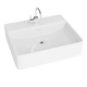 LAVITA ALTAYAMINI - keramické umývadlo na dosku 50 x 42 Slim dizajne s prepadom s otvorom na batériu biele ALTAYAMIN