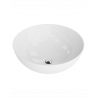 LAVITA ROUND - keramické umývadlo na dosku miska kruhové 40 cm bez prepadu biele ROUND