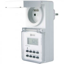 EMOS zásuvka digitálna spínacia zásuvka vonkajšia IP44, P5507,1907110030