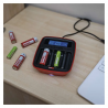 EMOS Inteligentná nabíjačka BCN-42D + 4xAA 2700mAh, 1603029000