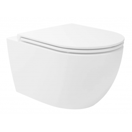MYBATH Dee závesné WC s doskou SoftClose, Vortex Rimless, biela, 460261
