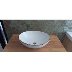 LAVITA Fresa Gold umývadlo na dosku 41,5 x 34 x 13,5 cm FRESAGOLDLINE - ROZBALENÝ TOVAR