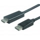 kábel PremiumCord DisplayPort 1.2 na HDMI 2.0, 3m