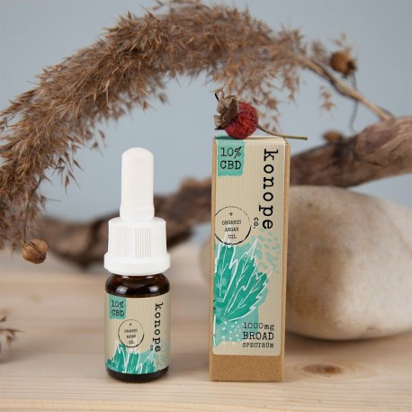olej 10% CBD v organickom argánovom oleji-široké spektrum