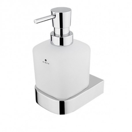 NIMCO NIKAU dávkovač mydla nádobka matné sklo 250 ml, pumpička mosadz/chróm NK 30031CT-26