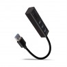 AXAGON HMA-CR3A 3x USB-A + SD/microSD, USB3.2 Gen 1 hub, metal, 20cm USB-A cable
