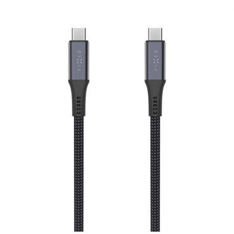 Fixed FIXDBP-CC12-GR) USB-C/USB-C, PD 3.1, 240W, 1,2m, sivý