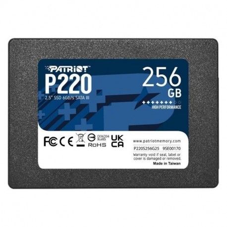 SSD 2,5" SATA PATRIOT 256GB P220