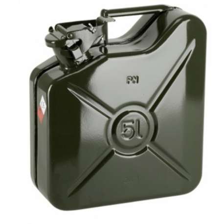 JERICAN 5l zelený kanister palivový plechový