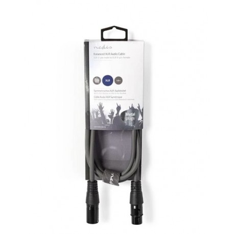 Kábel NEDIS XLR-XLR 1,5m samec-samica