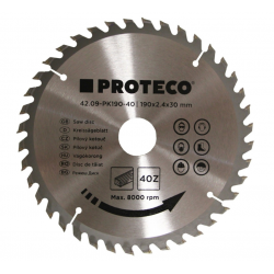 PROTECO 190x2,4x30/20 40z kotúč pílový