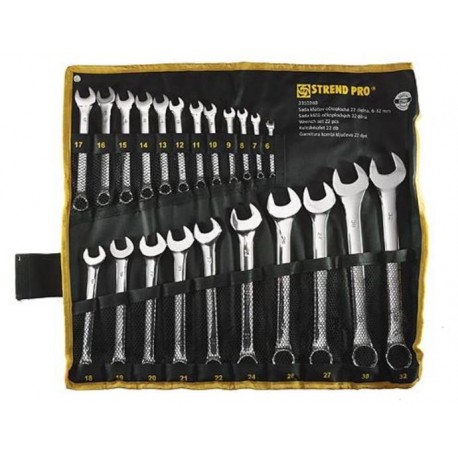 STREND PRO HR31586 sada kľúčov očkoplochá 22d Cr-V, 6-32 mm