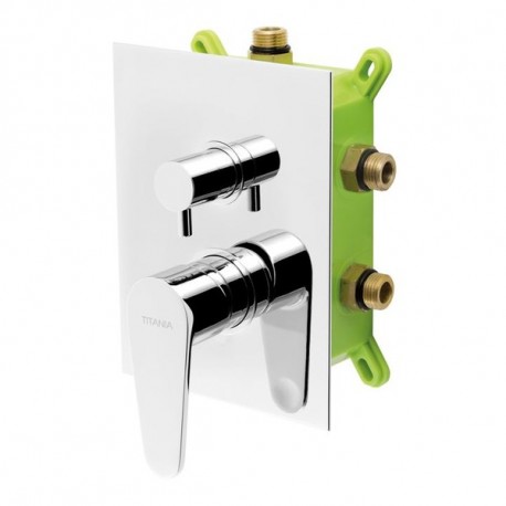 NOVASERVIS TITANIA FRESH batéria podomietková s boxom 3 vývody chróm BOX96051RX,0