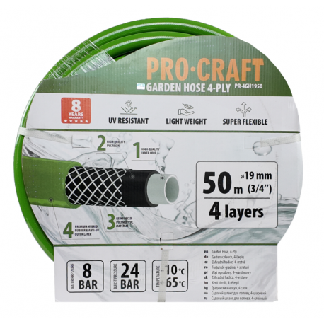 PROCRAFT 4 vrstvy 3/4 50m hadica