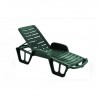 Lehátko plastové LETINO FISSO zelené,pre domáce použitie