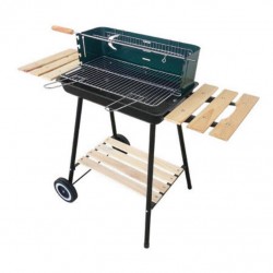 Gril na drevené uhlie, záhradný, obdĺžnik, 48x29cm
