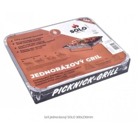 Gril jednorázový SOLO 300x230mm