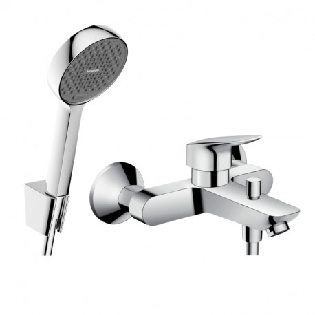 Hansgrohe Logis set pre vaňu - vaňová batéria + vaňový set Activera Select S 2 prúdy, držiak, hadica, chróm