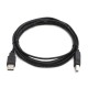 Logo USB kábel (2.0), USB A samec - USB B samec, 3m, čierny, blister