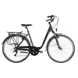 Mestský bicykel KENZEL SILUET 6spd black 28" 2026