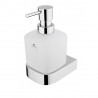 NIMCO NIKAU dávkovač mydla nádobka matné sklo 250 ml, pumpička mosadz/chróm NK 30031CT-26