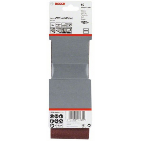 BOSCH 75x457 60z pás brúsny